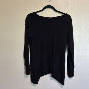 Eileen Fisher Black Sweatshirt 100% merino wool